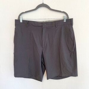 WALTER HAGEN Performance 11 Sz 38 Waist Flat Front Golf Shorts Charcoal Gray